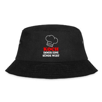 Koch - Bucket Hat - Schwarz - Vorne - Lela (165cm)