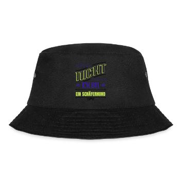 happy joke funny sayings bday books coffee - Bucket Hat - Schwarz - Vorne - Lela (165cm)