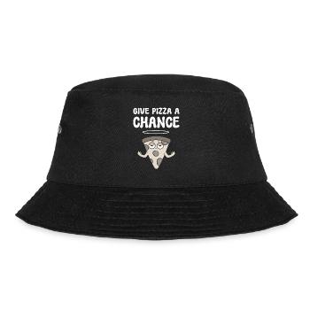 Pizza -Liebhaber Pizzalieferdienst - Bucket Hat - Schwarz - Vorne - Lela (165cm)