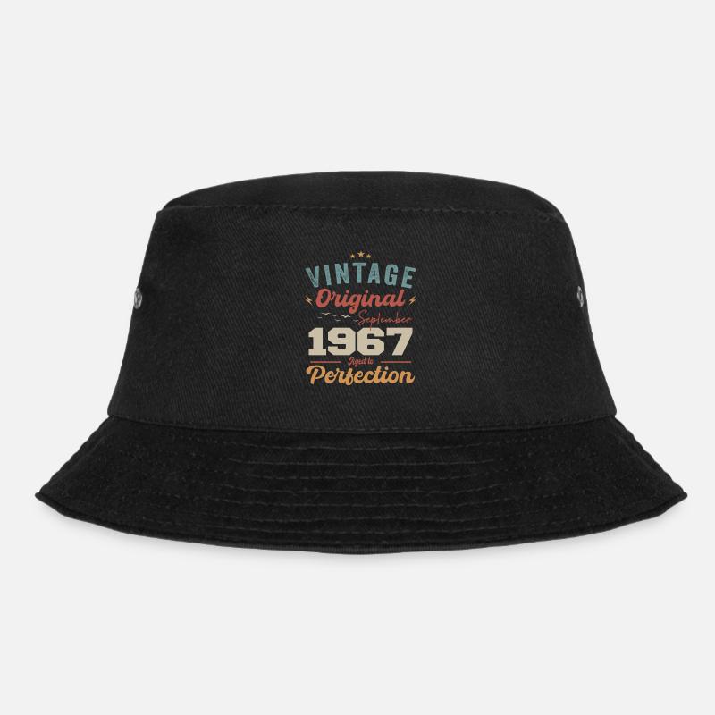 September 1967 Jubiläum 1967 September Geschenk - Bucket Hat - Schwarz