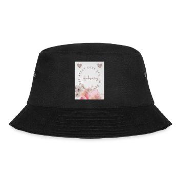 Hochzeitstag - Bucket Hat - Schwarz - Vorne - Lela (165cm)