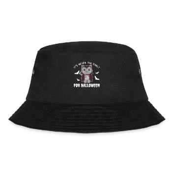 Cat it's never too early for Halloween vampire - Bucket Hat - black - Front - Lela (165cm)