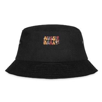 Australian Shepherd Blue Merle Groovy Aussie Mama - Bucket Hat - black - Front - Lela (165cm)