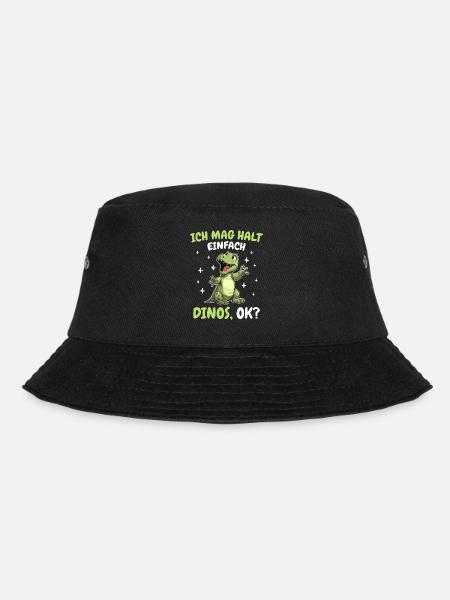 Dinosaurier Dino Tyrannosaurus Rex Dinos Saurier - Bucket Hat - Schwarz