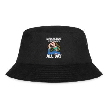Mamastays In Her Yoga Pants All Day - Bucket Hat - Schwarz - Vorne - Lela (165cm)