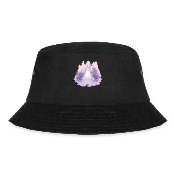 Halloween groovy Geist Hippie Schleim Vintage - Bucket Hat - Schwarz - Vorne - Lela (165cm)