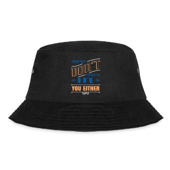 alien abduction ancient egyptian funny jokes - Bucket Hat - Schwarz - Vorne - Lela (165cm)