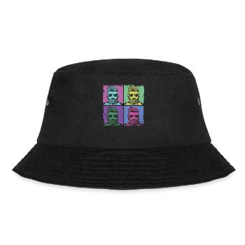 Beard Lover Bearded Man Retro - Bucket Hat - black - Front - Lela (165cm)