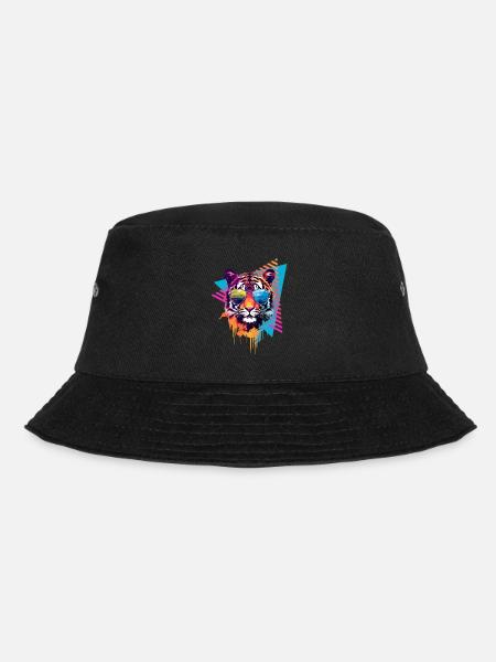 Tigre avec lunettes de soleil style années 80 - Bob - noir