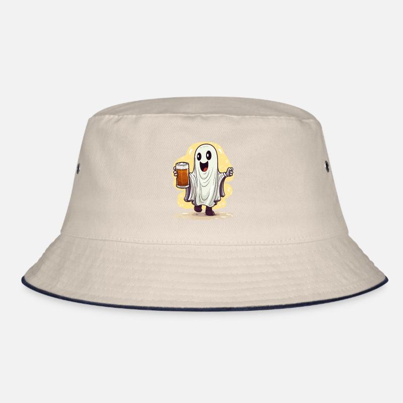 Halloween Geist Gespenst Bier Alkohol Lustig Bucket Hat