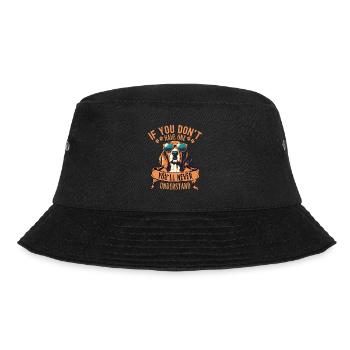 Beagle mit sonnenbrille - Bucket Hat - Schwarz - Vorne - Lela (165cm)