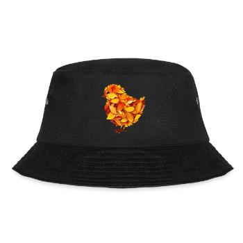 Autumn colorful leaves chicks - Bucket Hat - black - Front - Lela (165cm)