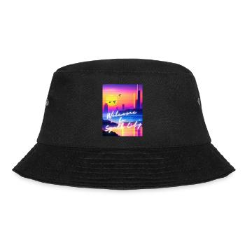 Welcome to Synth City - Bucket Hat - black - Front - Lela (165cm)