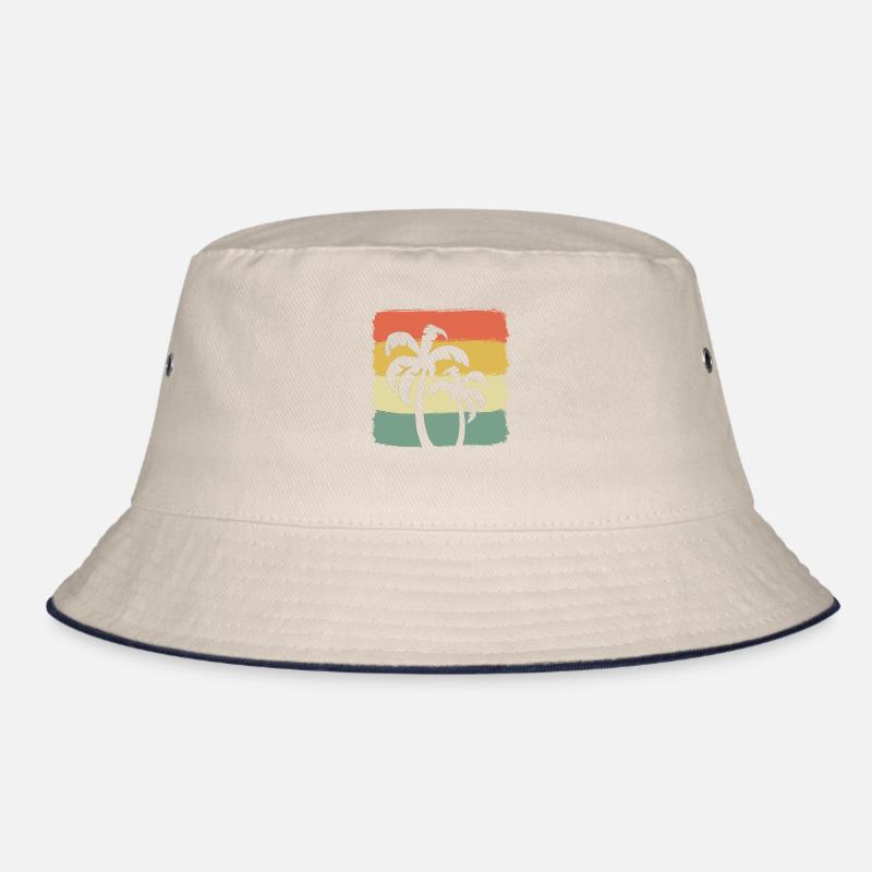 Palm Tree Sunset Strandliebhaber Bucket Hat