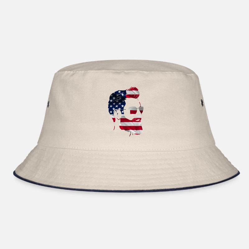 Beard Lover Bearded Man American Bucket Hat
