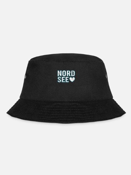 Nordsee - Bucket Hat - Schwarz