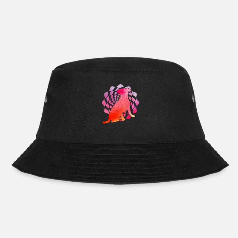 Jack Russell Terrier Retro - Bucket Hat - Schwarz