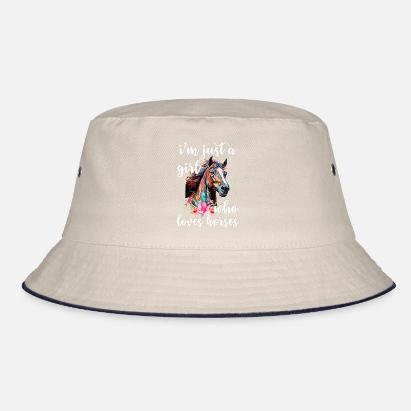 Pferdebesitzer Reiterin Reiten Pferd Mädchen Bucket Hat