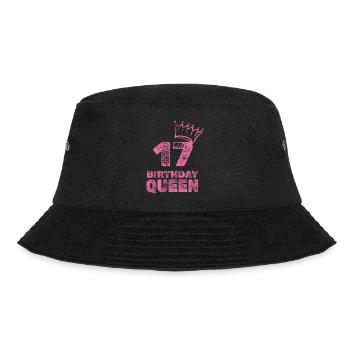 Geburtstag 17 - Bucket Hat - Schwarz - Vorne - Lela (165cm)