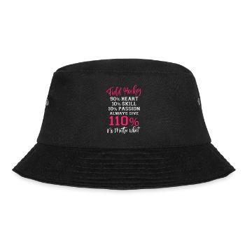 Field Hockey Field Hockey 90% - Bucket Hat - Schwarz - Vorne - Lela (165cm)