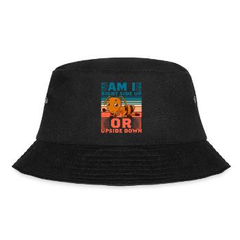 Am I right side up or upside down Ameise - Bucket Hat - Schwarz - Vorne - Lela (165cm)