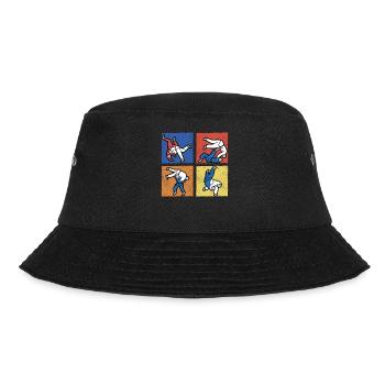 Brazilian Jiu-Jitsu - Bucket Hat - Schwarz - Vorne - Lela (165cm)