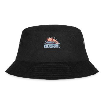 Relaxolotl Axolotl Lovers Cute Animals Relax - Bucket Hat - black - Front - Lela (165cm)