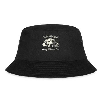 Hund Hunde Haustier Lustige Sprüche - Bucket Hat - Schwarz - Vorne - Lela (165cm)