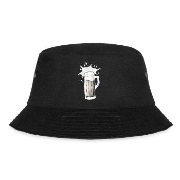 bierkrug Bier trinken Party Fest Oktober - Bucket Hat - Schwarz - Vorne - Lela (165cm)