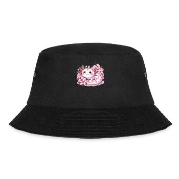 Axolotl de printemps avec des fleurs de cerisier Sweet Spring - Bob - noir - Devant - Lela (165cm)