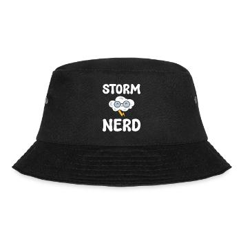 Meteorologie Regen Wetterfrosch - Bucket Hat - Schwarz - Vorne - Lela (165cm)