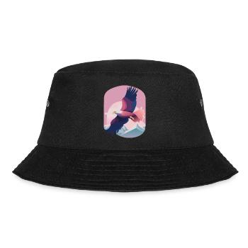 High in the Skies (Dreamy Animals Collection) - Bucket Hat - Schwarz - Vorne - Lela (165cm)
