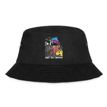 Dolphin I'm A Dolphin Trainer - Bucket Hat - Schwarz - Vorne - Lela (165cm)
