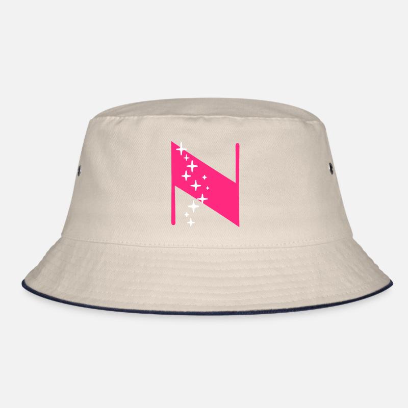 Buchstabe N Glitzer Bucket Hat