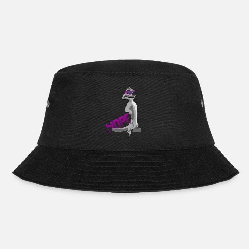 Erdmännchen NOPE - Bucket Hat - Schwarz