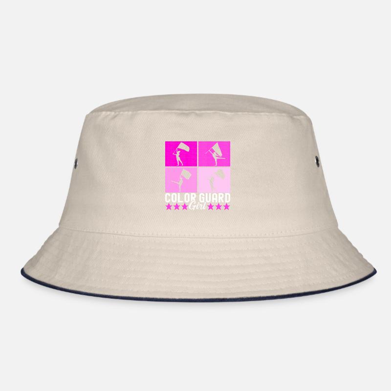 Flag Waving Marching Band Color Guard Bucket Hat