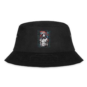 Tattoo Girl - Cool Girl Woman Tattoo - Bucket Hat - black - Front - Lela (165cm)