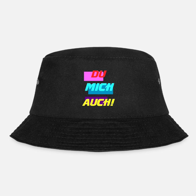 DU MICH AUCH - Bucket Hat - Schwarz