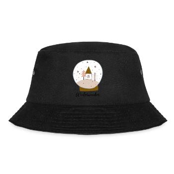 Weihnachtswunder Aufdruck Glaskugel - Bucket Hat - Schwarz - Vorne - Lela (165cm)