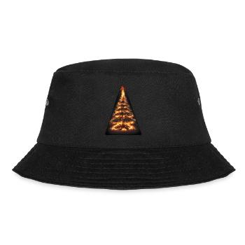 Fiery Christmas Tree - Bucket Hat - black - Front - Lela (165cm)