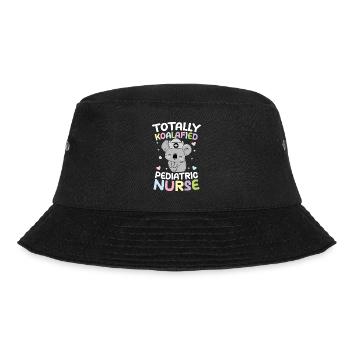 Totally Koalafied Pediatric Nurse - Bucket Hat - Schwarz - Vorne - Lela (165cm)