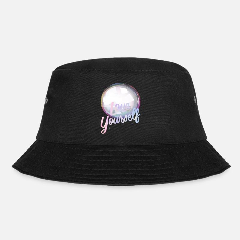 Love yourself Seifenblase - Bucket Hat - Schwarz