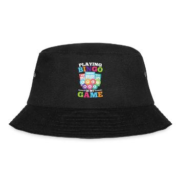 Playing Bingo Is My Game für einen Bingo Spieler - Bucket Hat - Schwarz - Vorne - Lela (165cm)