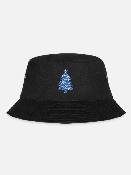 Sapin de Noël bleu paillettes - Bob - noir