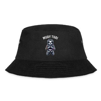 Muay Thai Faultier - Bucket Hat - Schwarz - Vorne - Lela (165cm)