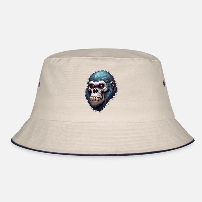 Gorilla Skull / Animal / Wild / Monkey / Primate Bucket Hat