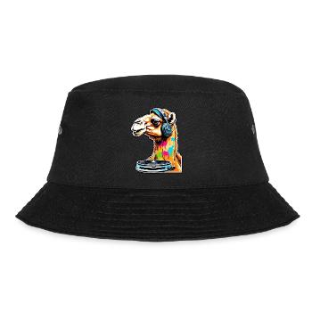 Camel / Desert / Sand / Nomads / Horseback Riding / Oases - Bucket Hat - black - Front - Lela (165cm)