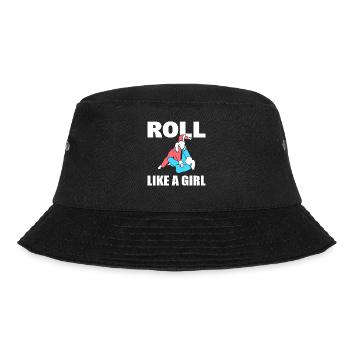 Roll Like A Girl Jujitsuka - Bucket Hat - Schwarz - Vorne - Lela (165cm)