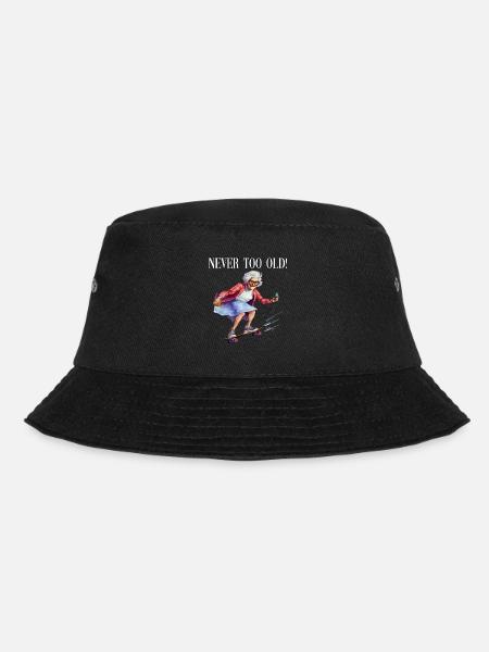 You Are Never Too Old Skateboard Fahren - Bucket Hat - Schwarz
