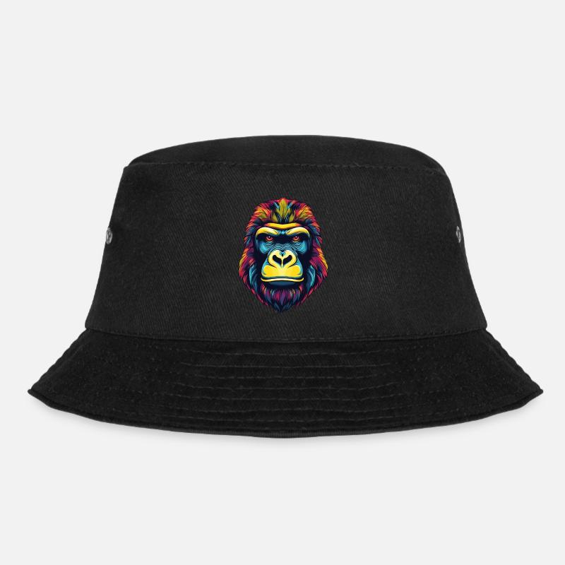 Gorilla - Bucket Hat - Schwarz